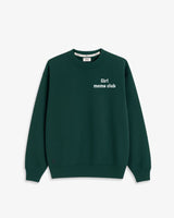 SUDADERA VERDE OSCURO BORDADO "Girl moms club" | TALLA L