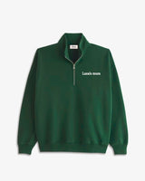 DARK GREEN ZIPPER SWEATSHIRT | PERSONALIZED