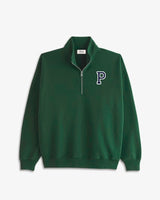 SUDADERA-ZIPPER VERDE OSCURO | INICIAL