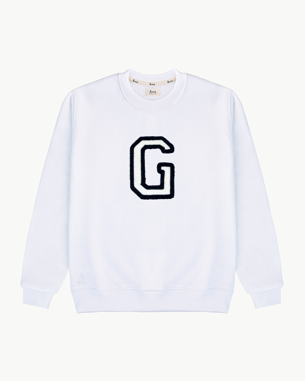 WHITE SWEATSHIRT | INITIAL MINI