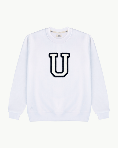 WEISSES SWEATSHIRT | INITIALE MINI