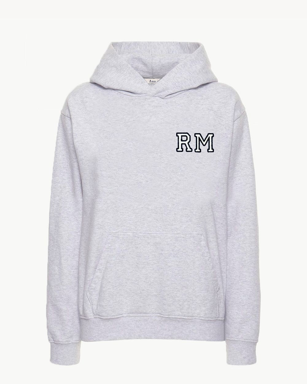 GREY HOODIE SWEATSHIRT | INITIAL MINI