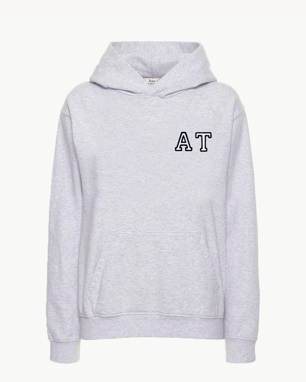 GREY HOODIE SWEATSHIRT | INITIAL MINI