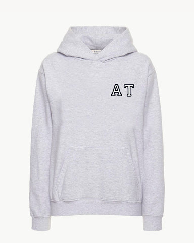 GREY HOODIE SWEATSHIRT | INITIAL MINI