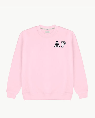 LIGHT PINK SWEATSHIRT | INITIAL MINI