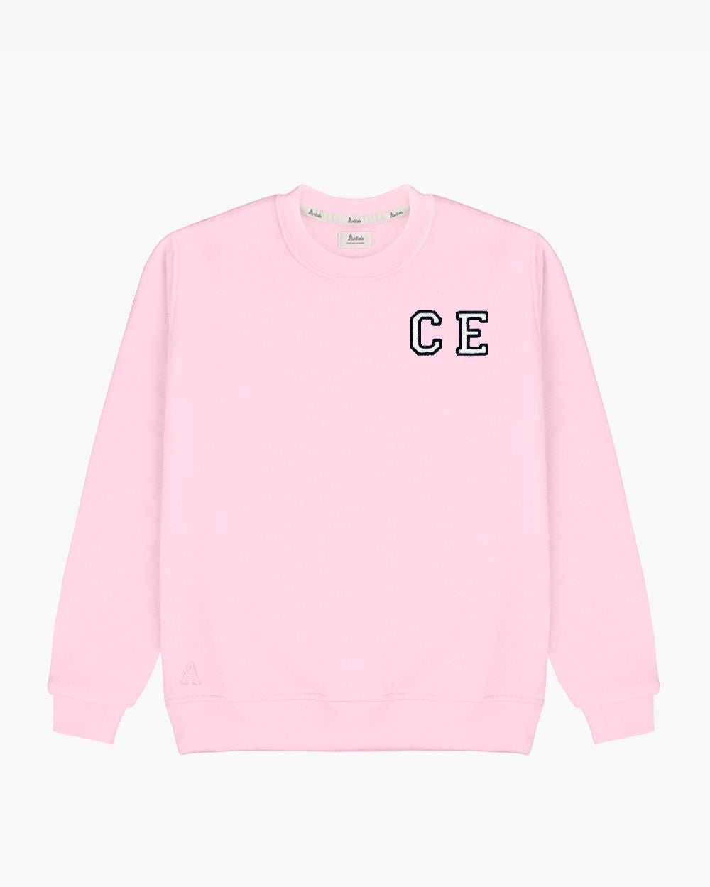 SUDADERA LIGHT PINK | DOBLE INICIAL MICRO