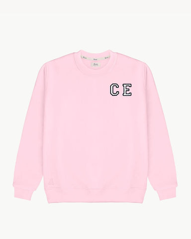 LIGHT PINK SWEATSHIRT | INITIAL MINI