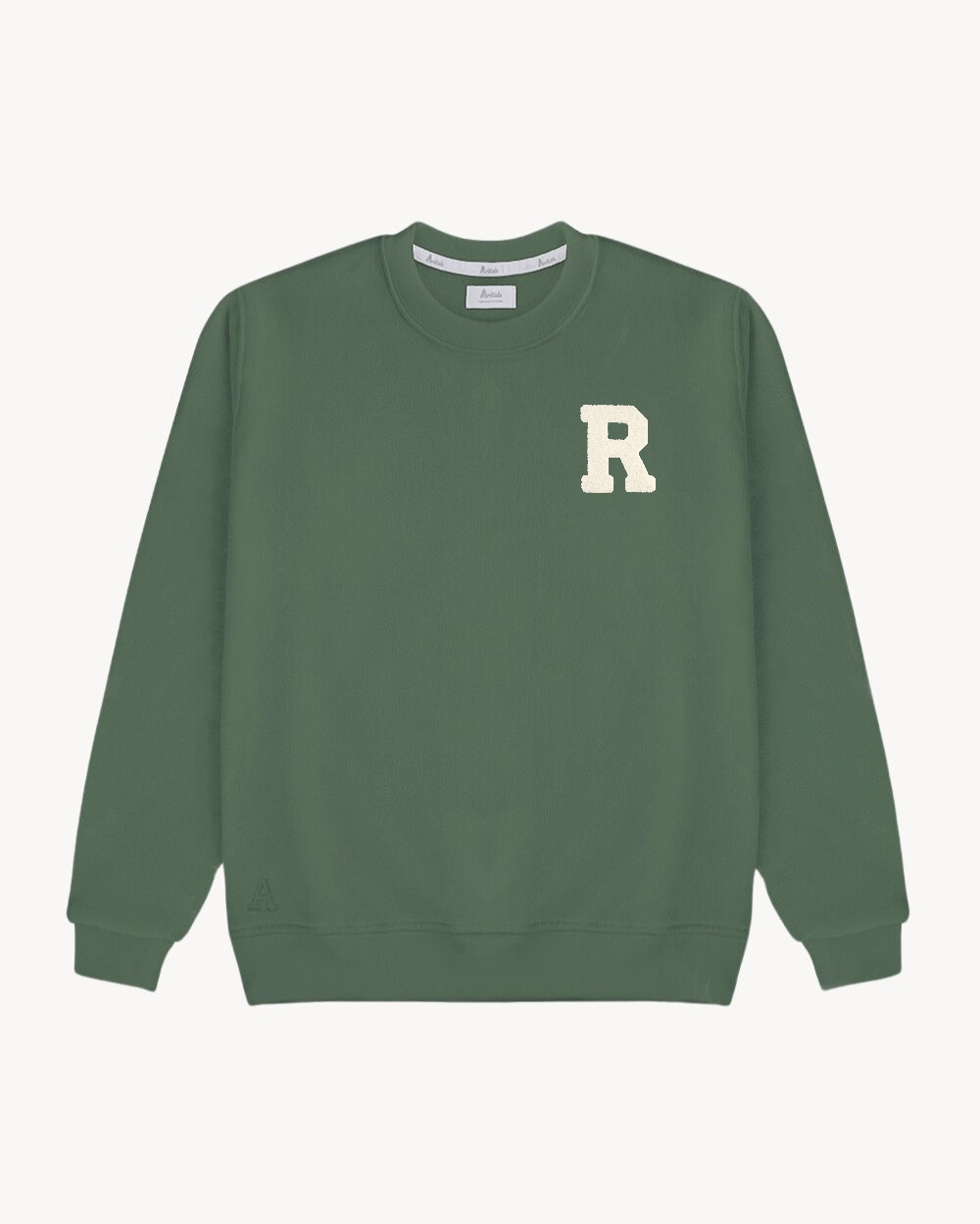 SUDADERA VERDE OLIVA | INICIAL MINI RIZO