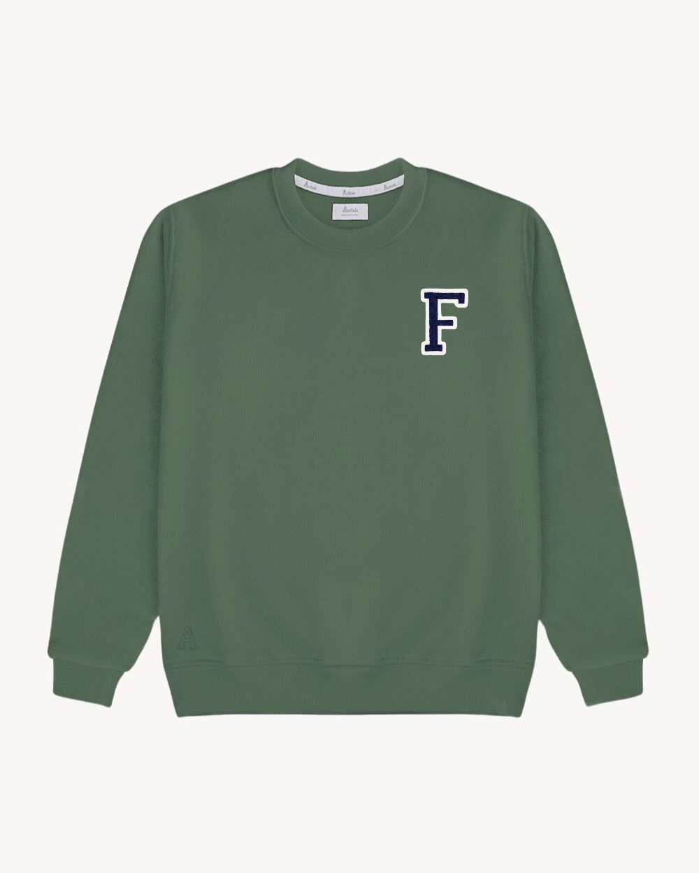 OLIVE GREEN SWEATSHIRT | INITIAL MINI