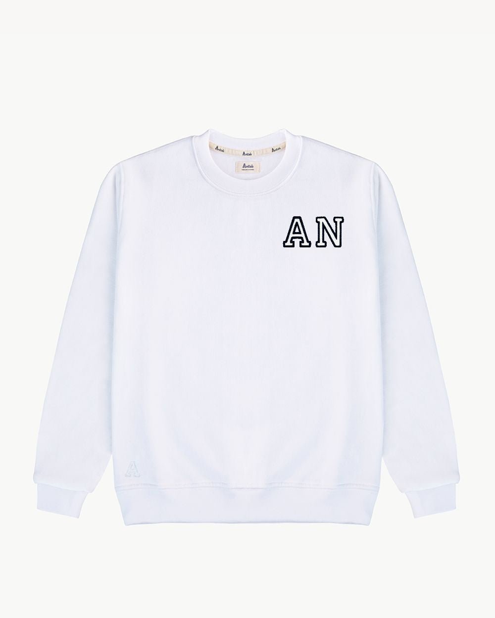 WHITE SWEATSHIRT | INITIAL MINI