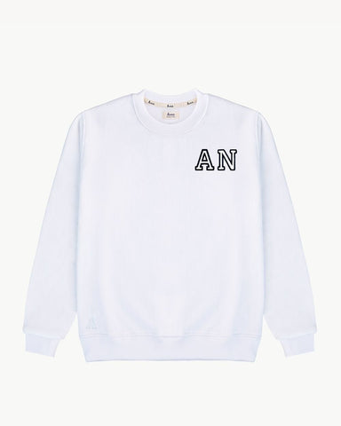 WEISSES SWEATSHIRT | INITIALE MINI