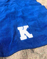 ROYAL BLUE TOWEL | ONE OR MORE LARGE INITIALS