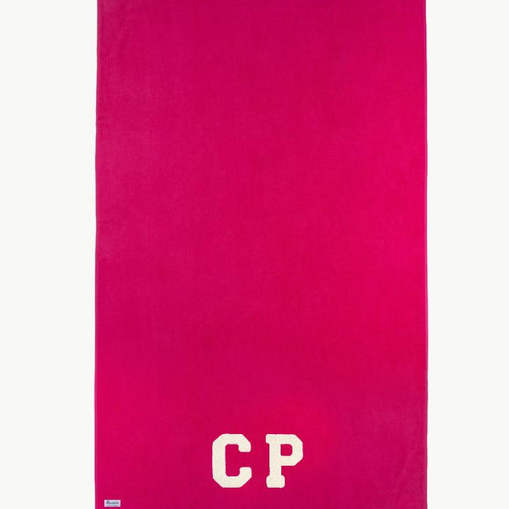 TOALLA FUCSIA | UNA O MÁS INICIALES GRANDES