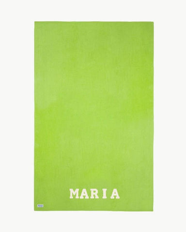 TOALLA VERDE PISTACHO | UNA O MÁS INICIALES MINI