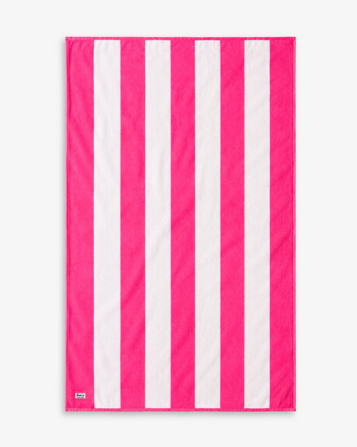 TOALLA RAYAS FUCSIA | UNA O MÁS INICIALES MINI