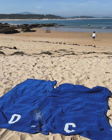 ROYAL BLUE TOWEL | ONE OR MORE LARGE INITIALS
