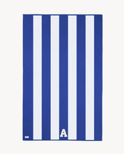 TOALLA RAYAS COBALT BLUE | UNA O MÁS INICIALES MINI