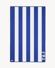 TOALLA RAYAS COBALT BLUE | UNA O MÁS INICIALES MINI