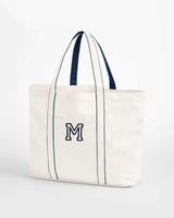 TOTE BAG CONTRAST NAVY | INITIAL MINI