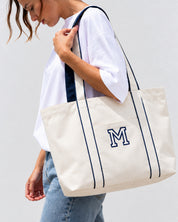 TOTE BAG CONTRAST MARINO | INICIAL MINI