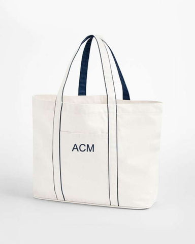 TOTE BAG CONTRAST NAVY | CUSTOMIZED