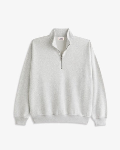 GREY ZIPPER SWEATSHIRT | INITIAL MINI