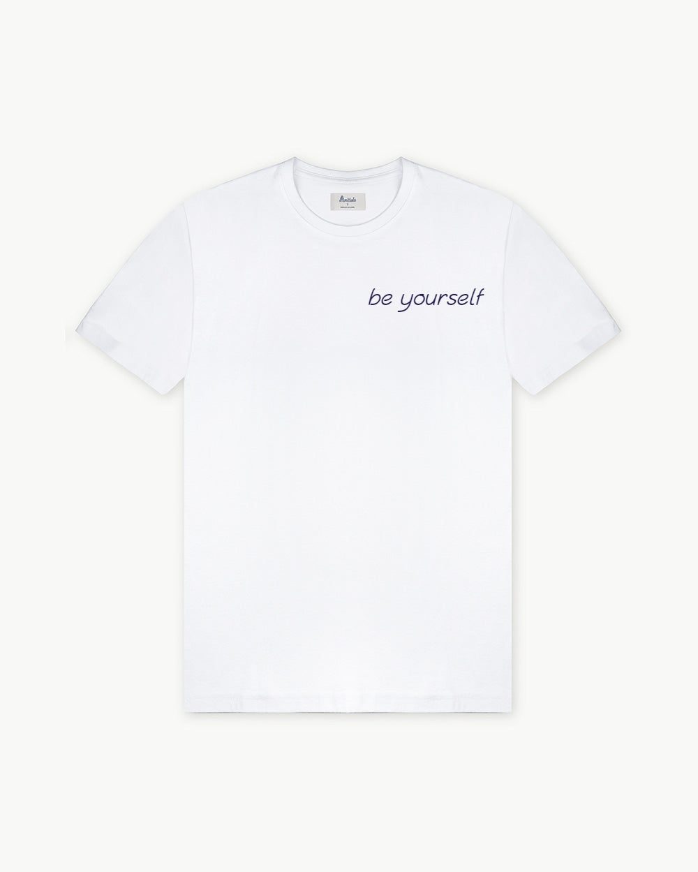 WHITE T-SHIRT "be yourself"