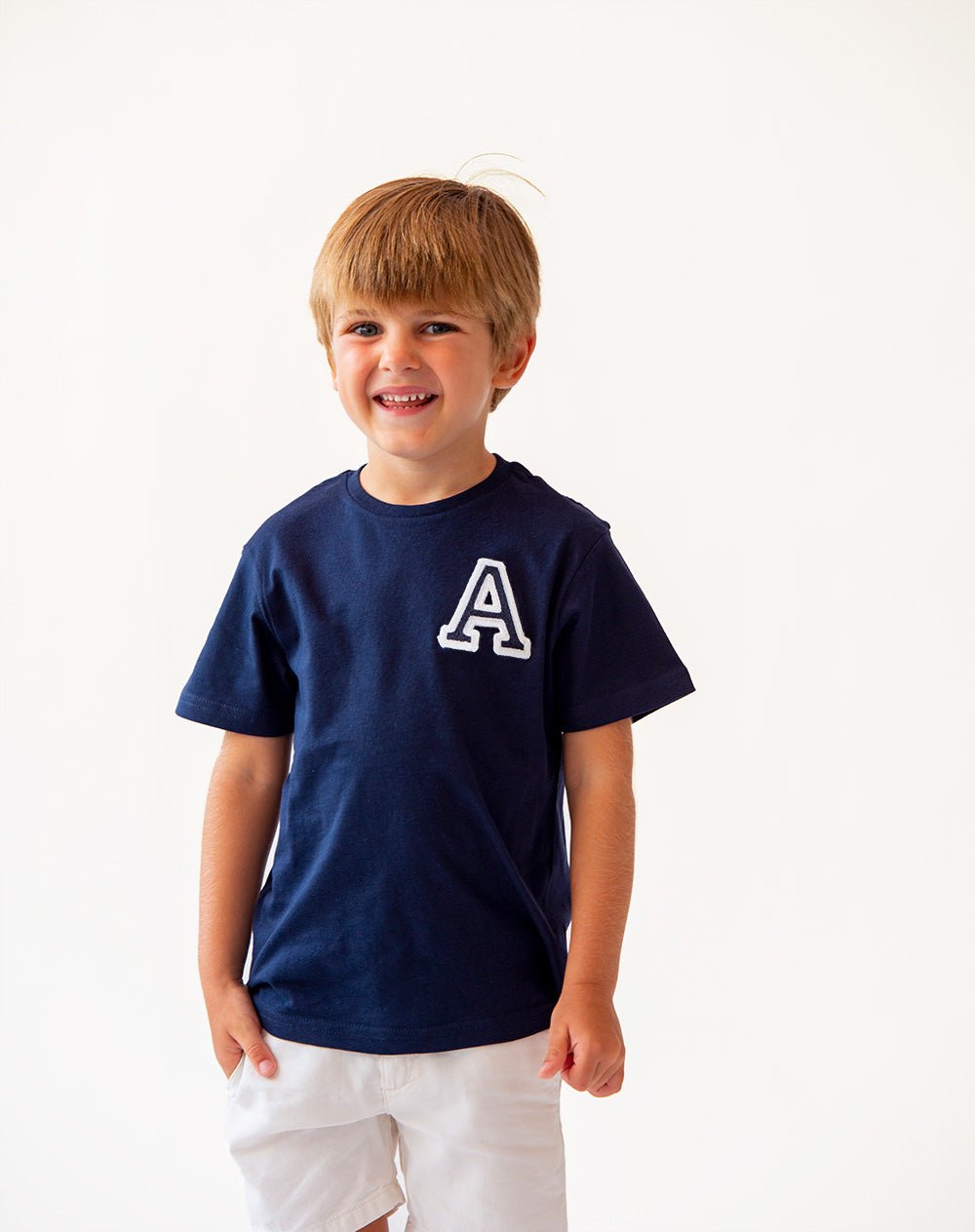 KIDS - CAMISETA AZUL MARINO | INICIAL MINI