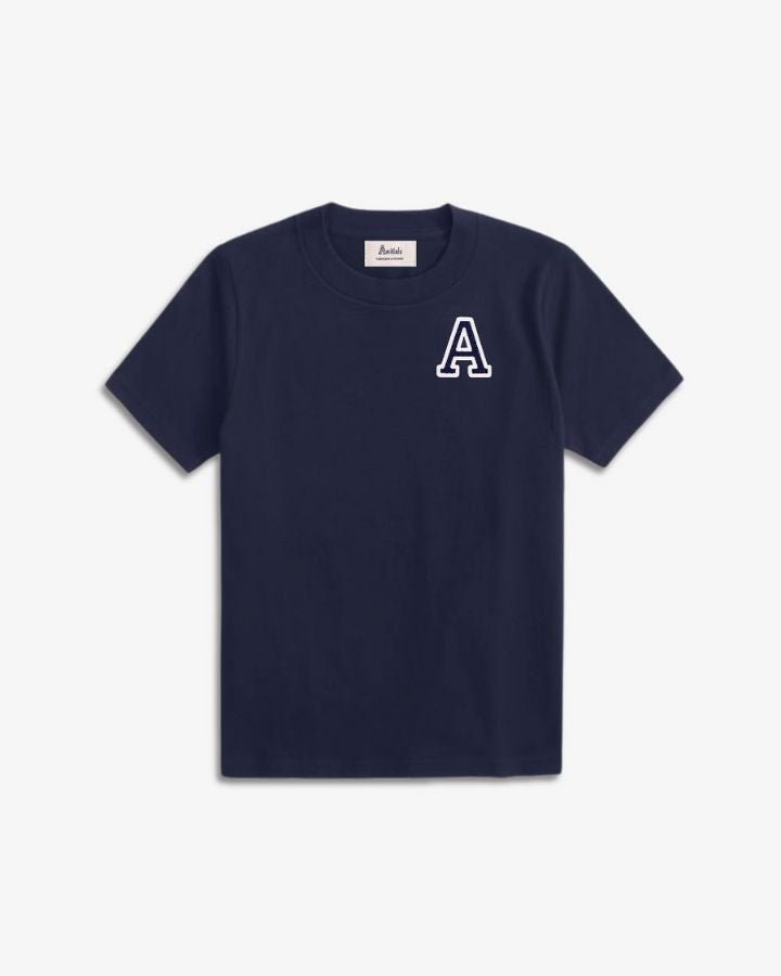KIDS - NAVY BLUE T-SHIRT | INITIAL MINI