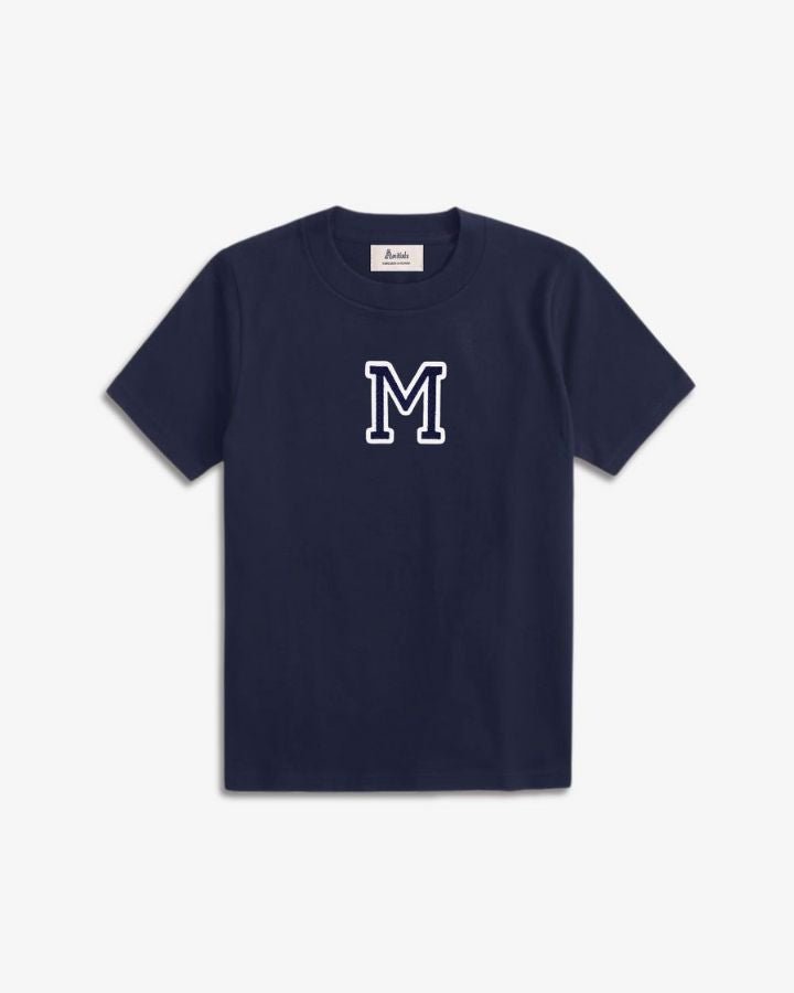 KIDS - NAVY BLUE T-SHIRT | INITIAL MINI