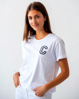 UNISEX WHITE T-SHIRT | INITIAL