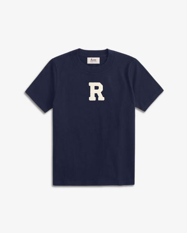 KIDS - NAVY BLUE T-SHIRT | INITIAL MINI CURL