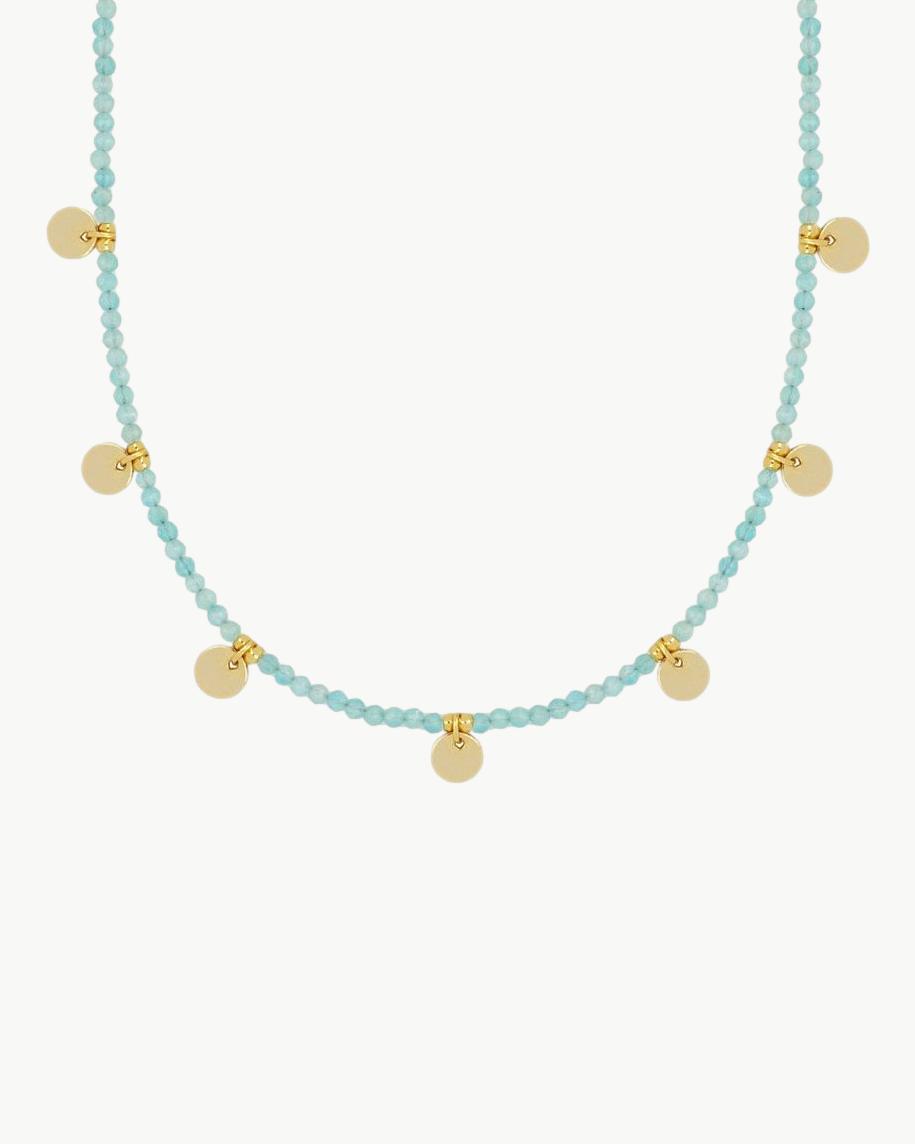 GREEN AMAZONITE STONE NECKLACE | INSERTS