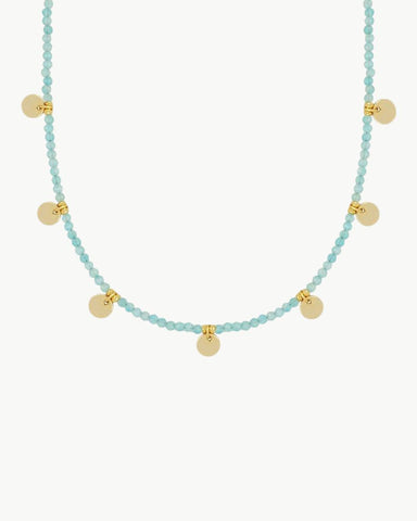 GREEN AMAZONITE STONE NECKLACE | INSERTS