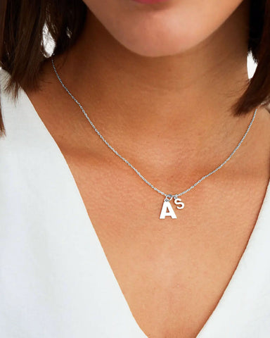 NEW - SILVER MINI INITIAL NECKLACE