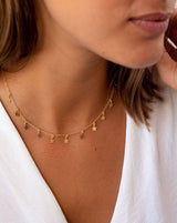 GOLD-PLATED HANGING STARS NECKLACE