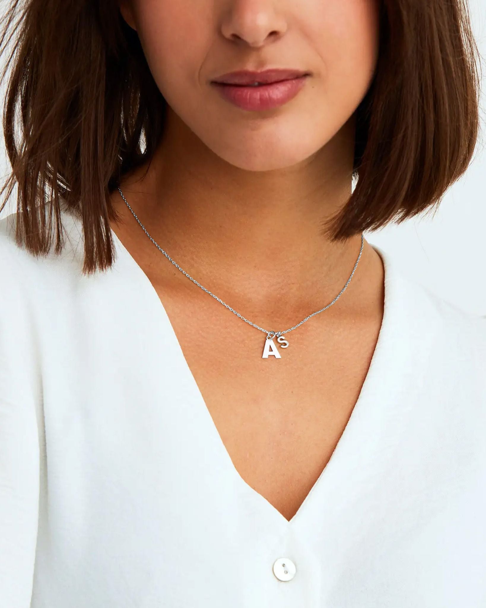 NEW - SILVER MINI INITIAL NECKLACE