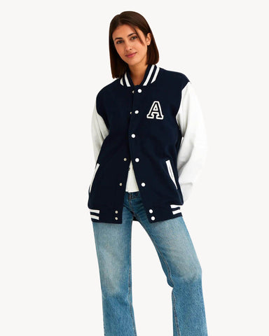 COLLEGE JACKET NAVY BLUE | INICIAL MINI