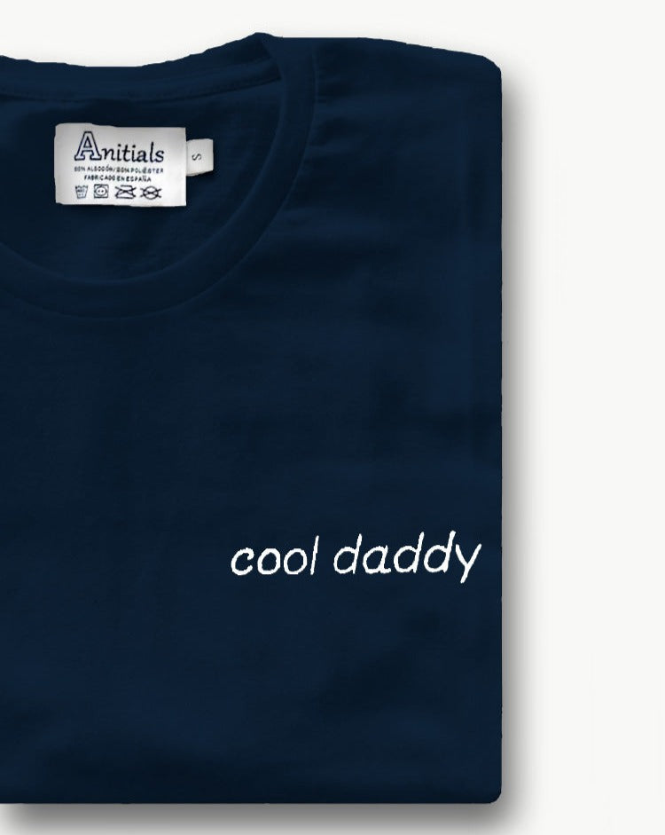 CAMISETA AZUL MARINO "cool daddy"