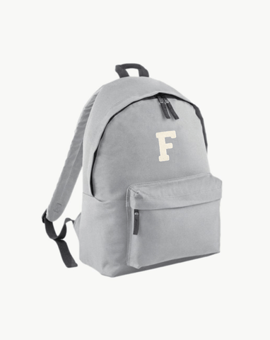 GREY BACKPACK | INITIAL MINI CURL