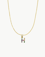 INITIAL ZIRCONIA NECKLACE COLORS