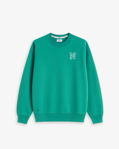 SUDADERA UNISEX KELLY GREEN | INICIAL MINI