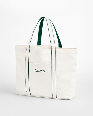 TOTE BAG CONTRAST DARK GREEN | PERSONALIZADA