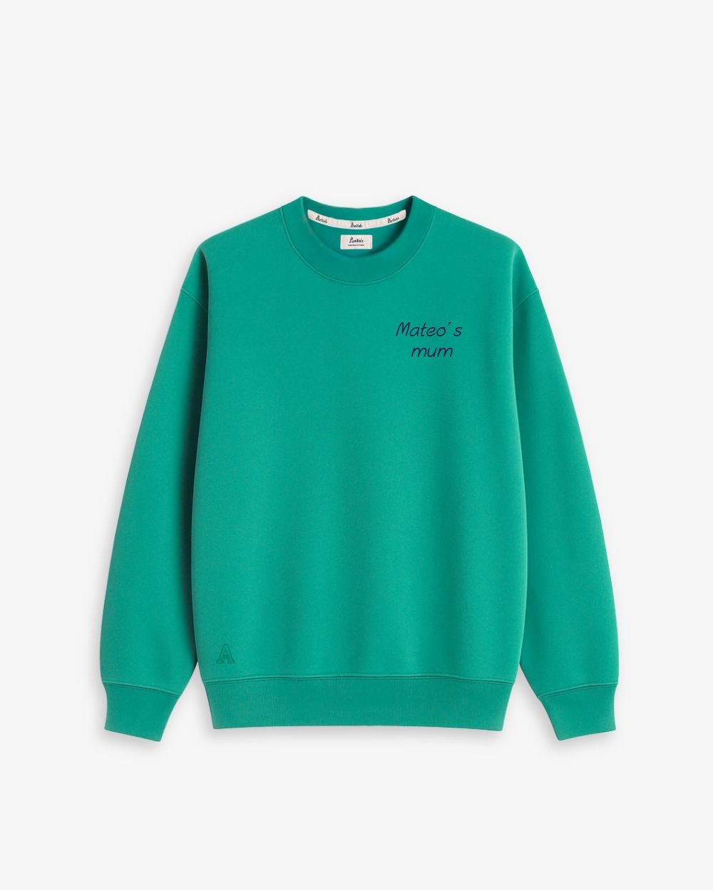 SUDADERA UNISEX KELLY GREEN | PERSONALIZADA