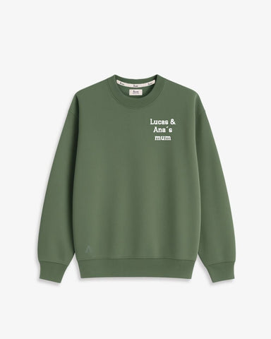 SUDADERA UNISEX OLIVE GREEN | PERSONALIZADA