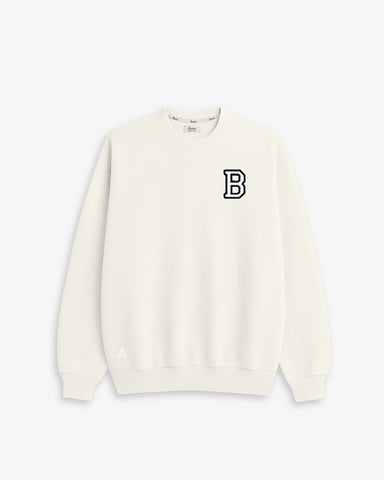 SUDADERA UNISEX OFF WHITE | INICIAL