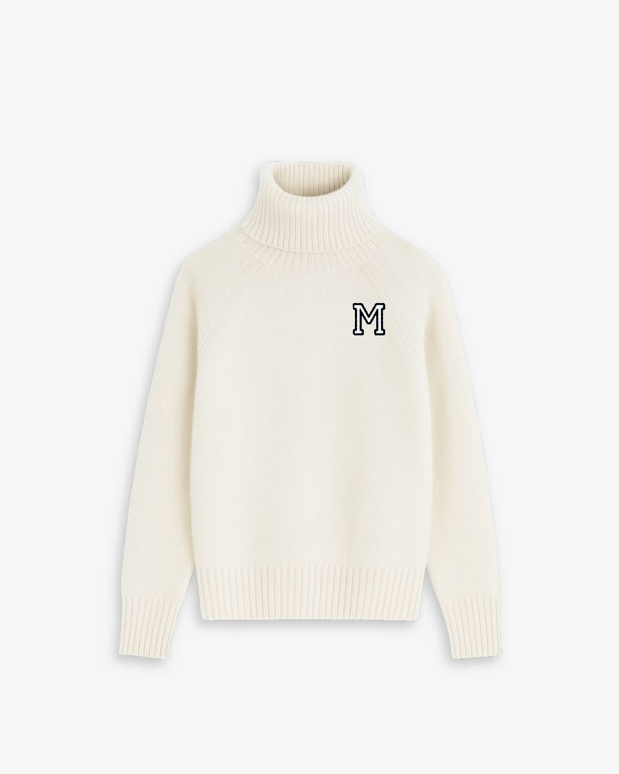 OFF WHITE HIGH-NECK JERSEY