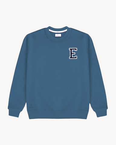 INDIGO BLUE SWEATSHIRT | INITIAL MINI