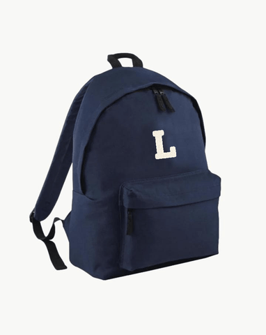 NAVY BLUE BACKPACK | INITIAL MINI CURL