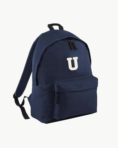 NAVY BLUE BACKPACK | INITIAL MINI CURL